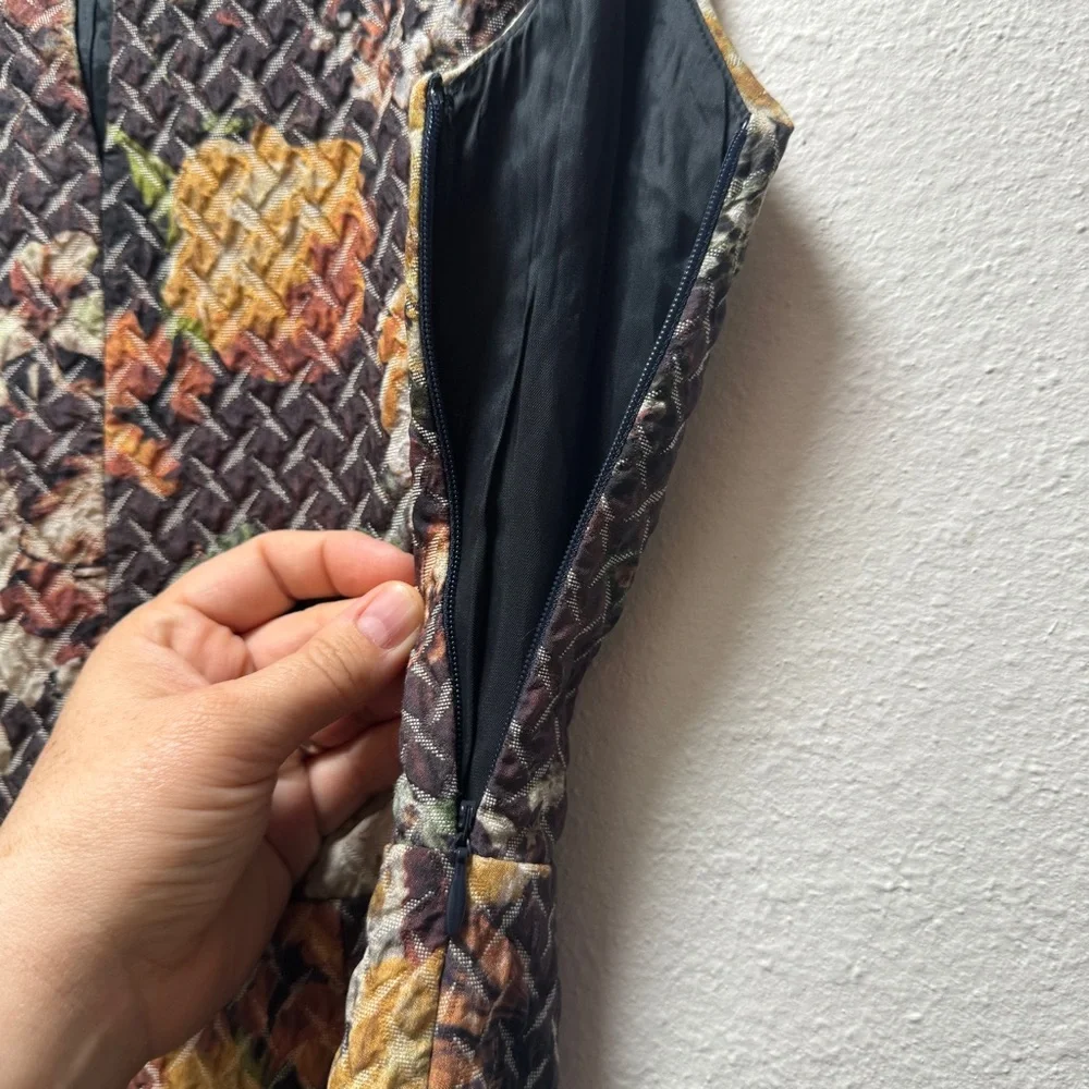 Anthropologie Tabitha Brown Floral Sheath Midi Dress - Picture 3 of 7